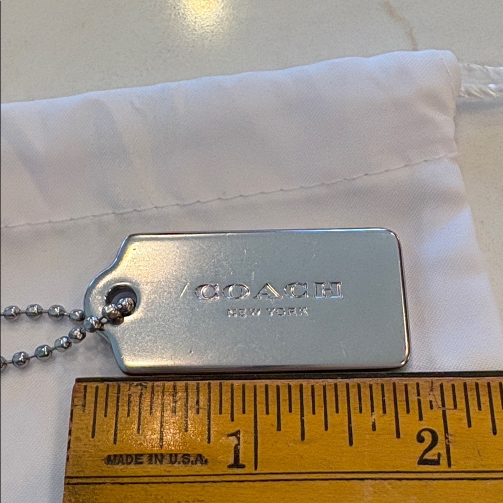 Coach Silver Metal Hangtag EUC - Picture 6 of 6